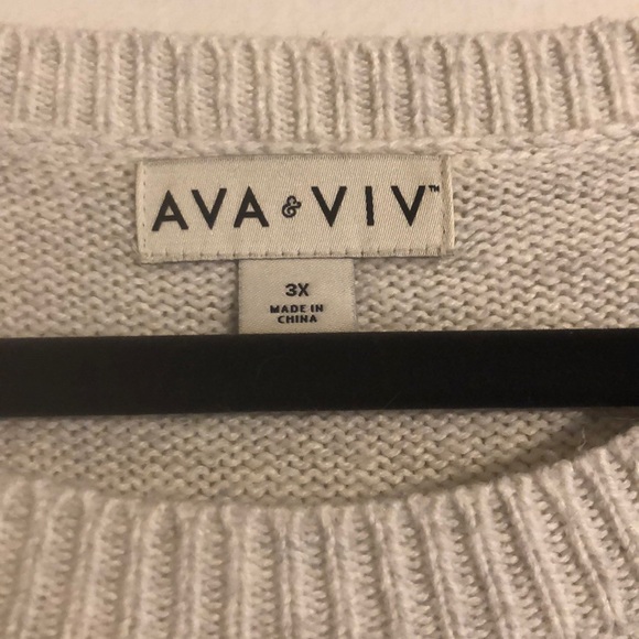 Plus size floral sweater - Picture 2 of 3